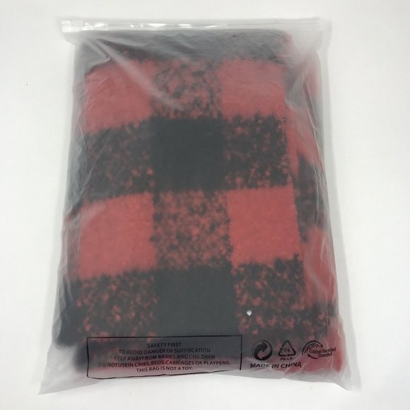 Warm Scarf Long Plaid Soft Scarves Oversized Winter Fashion Thick Shawl Wrap - Picture 6 of 7